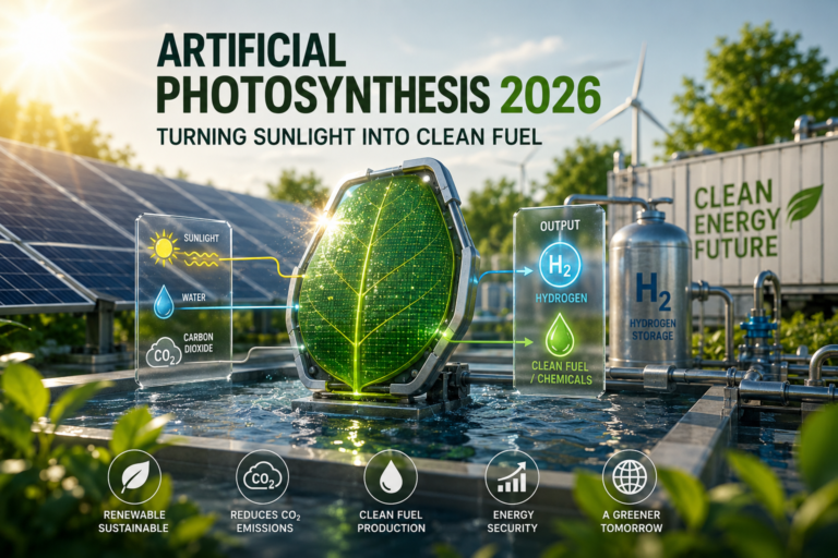 Artificial Photosynthesis 2026: Turning Sunlight Into Clean Fuel