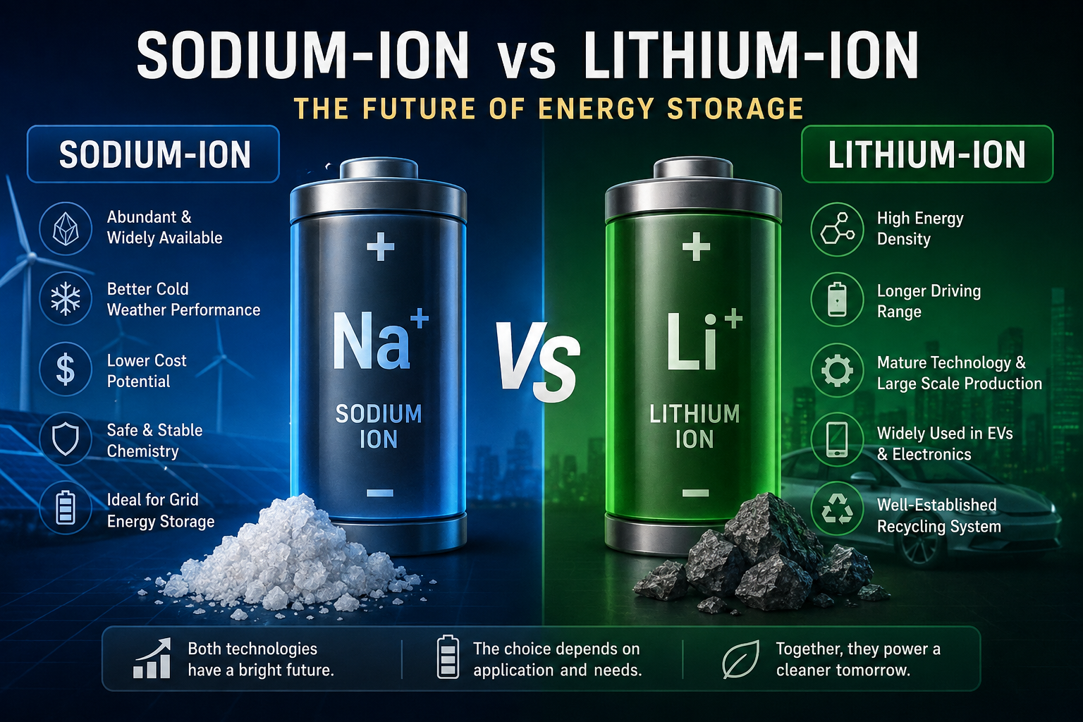 Sodium-Ion vs Lithium-Ion