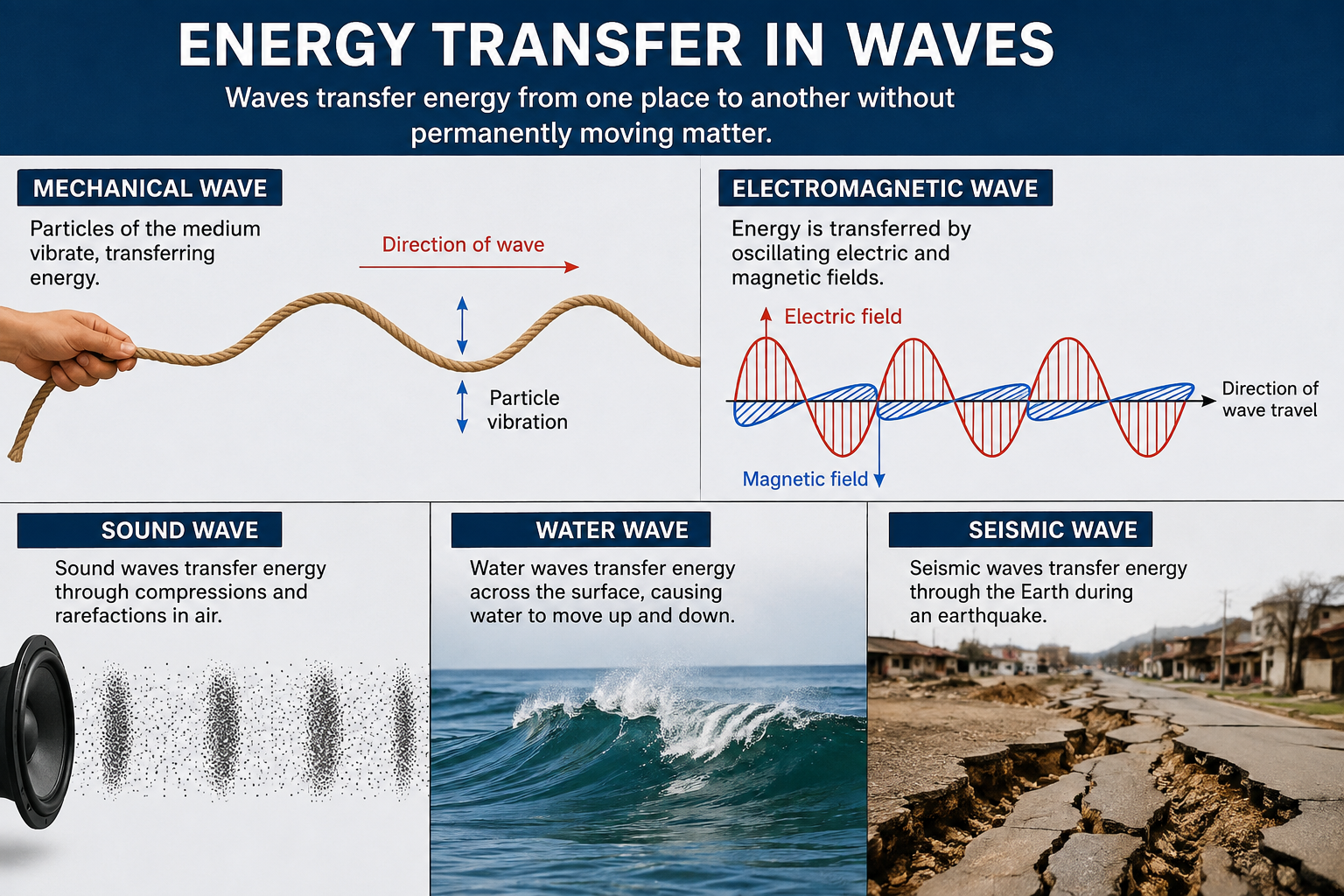 Energy Transfer in Waves