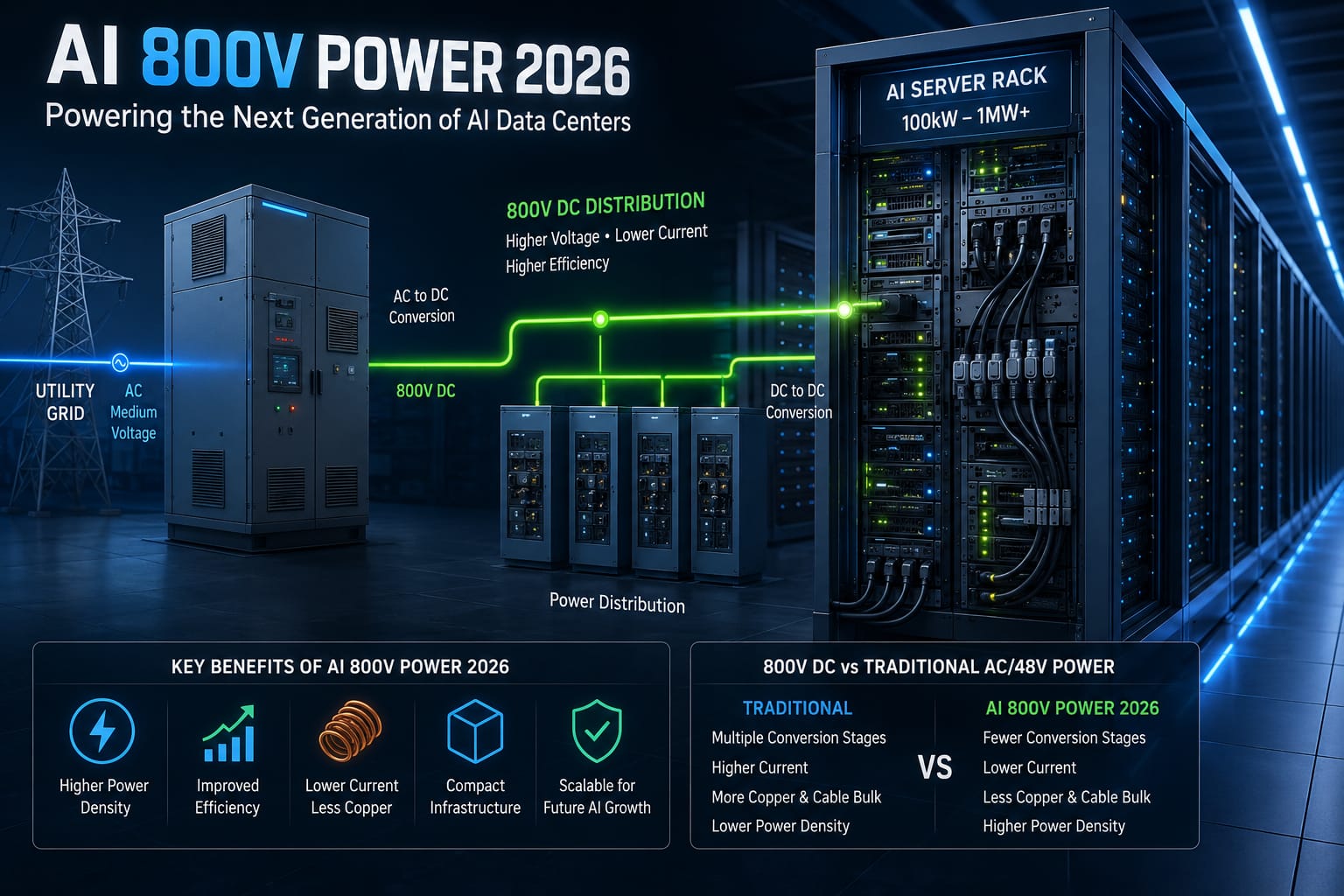 AI 800V Power 2026: The Next Big Upgrade for Data Centers