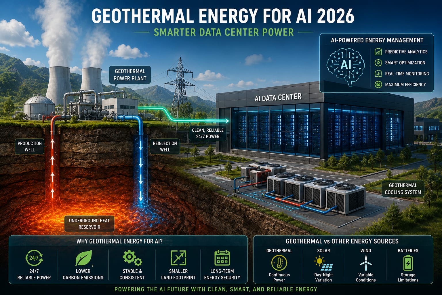 Geothermal Energy for AI 2026: Smarter Data Center Power